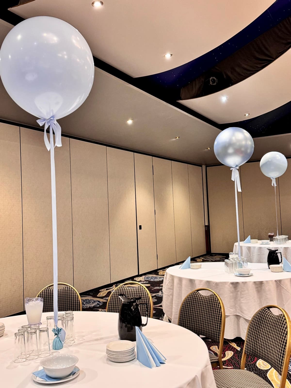 Christening and baptism event styling with elegant decorations in Melbourne