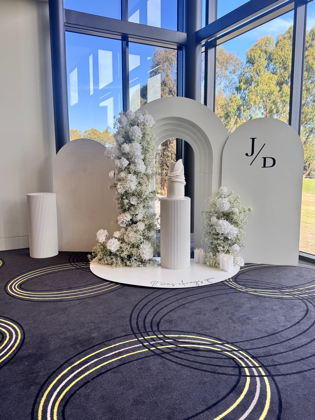 Professional draping and fabric styling for Melbourne events