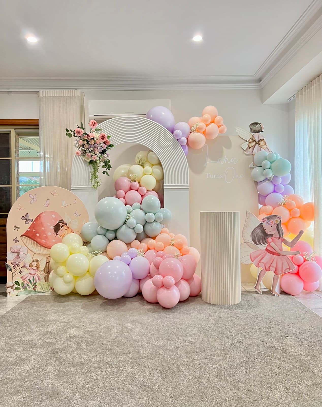 Venue draping installation